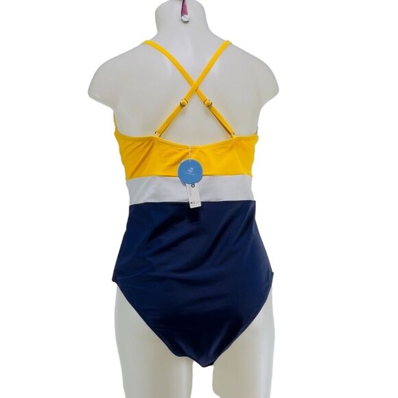 CUPSHE Active Swim Women's Polyester One Piece Multicolor Built In Bra Size XXL - Picture 4 of 9